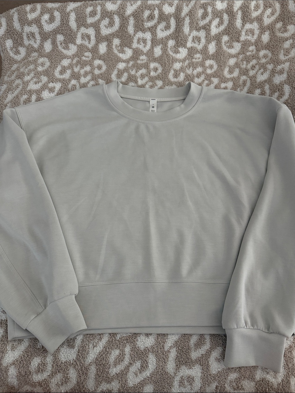 lululemon athletica Light Gray Crewneck Sweatshirt